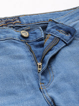 Men's Bootcut Solid Mid Rise Stretchable Jeans