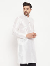 Men's White Festive Ethnic Full Sleeves Kurta