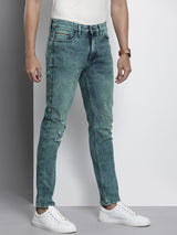 Men's Regular Fit Solid Mid Rise Stretchable Jeans