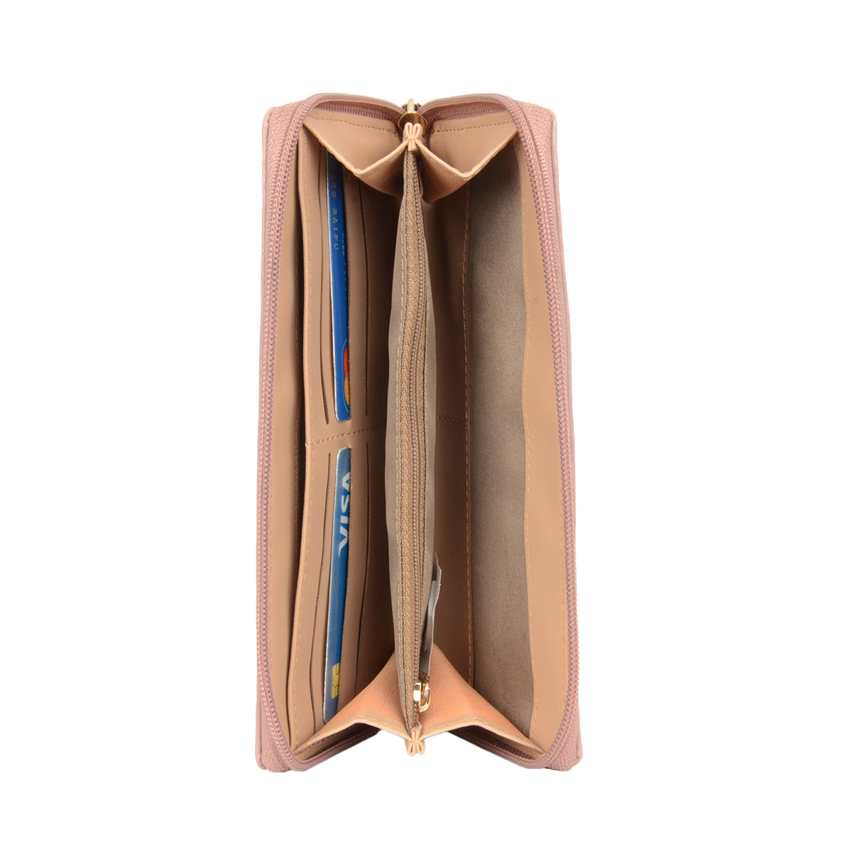 Women's Pink Large Ziparound Wallet