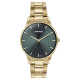 Men's Essential Green Round Dial Watch - 77144YM04
