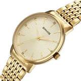 Men's Fashion Gold Round Dial Watch - 77156YM01