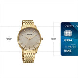 Men's Fashion Gold Round Dial Watch - 77156YM01