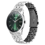 Men's Fashion Green Round Dial Watch - 77166SM02