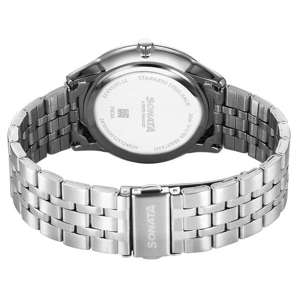 Men's Fashion Green Round Dial Watch - 77166SM02