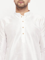 Men's White Festive Ethnic Full Sleeves Kurta