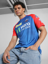 Mens Blue Sports Regular Fit Half Sleeves Tshirt