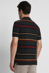 Men's Black Casual Half Sleeves Polo Tshirt