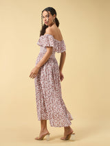 Women's Beige Casual A-Line Dress
