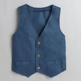 Boys Navy Party Full Sleeves Formal Set