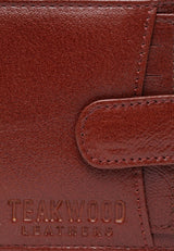 Men's Brown Casual Solid Leather Money Clip Wallet