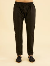 Men's Brown Ethnic Relaxed Fit Embroidered Full Sleeves Kurta Set