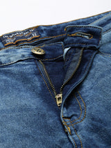 Men's Carrot Fit Solid Mid Rise Stretchable Jeans