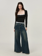 Women's Black Casual Regular Fit Solid Full Sleeves Top