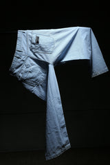 Unisex Blue Casual Medium Distressed Baggy Fit Jeans