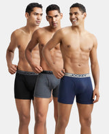 Men's Multicolour Pure Cotton Trunks - Pack of 3
