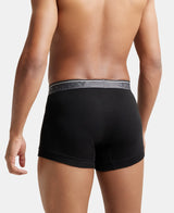 Men's Black Pure Cotton Trunks - Pack of 2