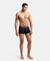 Men's Black Pure Cotton Trunks - Pack of 2
