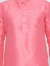 Men's Pink Festive Ethnic Full Sleeves Kurta