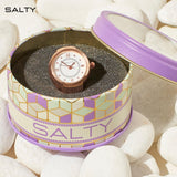 Women's Girl Boss Salty Watch Ring - Rose Gold