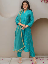 Women's Pink Kurta Set with Duppatta