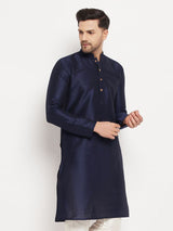 Men's Blue Festive Ethnic Full Sleeves Kurta