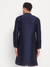Men's Blue Festive Ethnic Full Sleeves Kurta