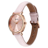 Women's Fashion Pink Round Dial Watch - 87087WL02