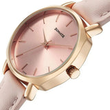 Women's Fashion Pink Round Dial Watch - 87087WL02