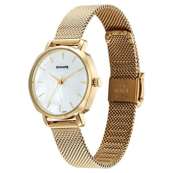 Women's Fashion Silver Round Dial Watch - 87087YM01