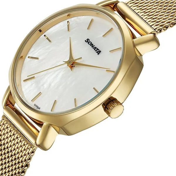 Women's Fashion Silver Round Dial Watch - 87087YM01