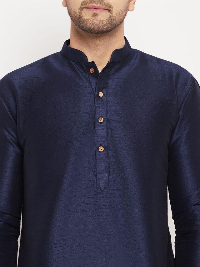 Men's Blue Festive Ethnic Full Sleeves Kurta