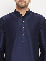 Men's Blue Festive Ethnic Full Sleeves Kurta