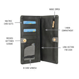 Women's Anad Grey Large 2 Fold Wallet