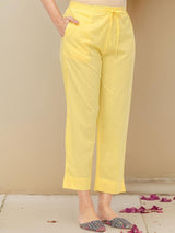 Women's Yellow 3 Pieces Kurta Set