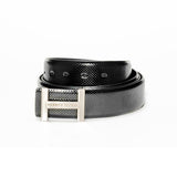 Men's Black Casual Leather Belt