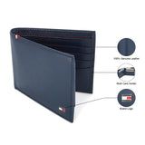 Men's Navy Casual Leather Wallet