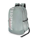 Unisex Grey Casual Solid Backpack