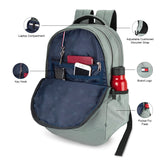 Unisex Grey Casual Solid Backpack