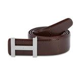 Men's Brown Casual Leather Belt