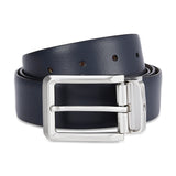 Men's Black & Brown Casual Leather Reversible Belt