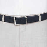 Men's Black & Brown Casual Leather Reversible Belt