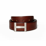 Men's Tan & Black Casual Leather Reversible Belt