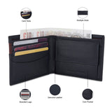 Men's Navy Casual Leather Wallet