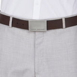 Men's Brown Casual Leather Belt
