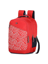 Unisex Red Casual Solid Backpack