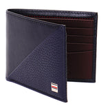 Men's Navy Casual Leather Wallet