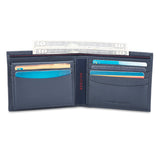 Men's Navy Casual Leather Wallet