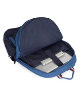 Unisex Blue Casual Solid Backpack