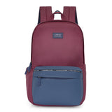 Unisex Red Casual Solid Backpack